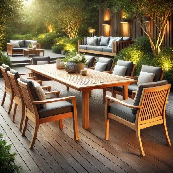 Luxury Teak Outdoor Dining Set