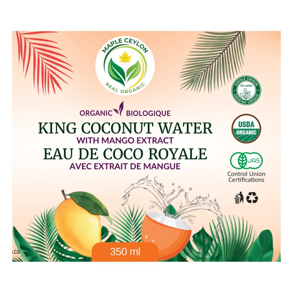 King Coconut Water (Thambili) with Mango, Sri Lanka