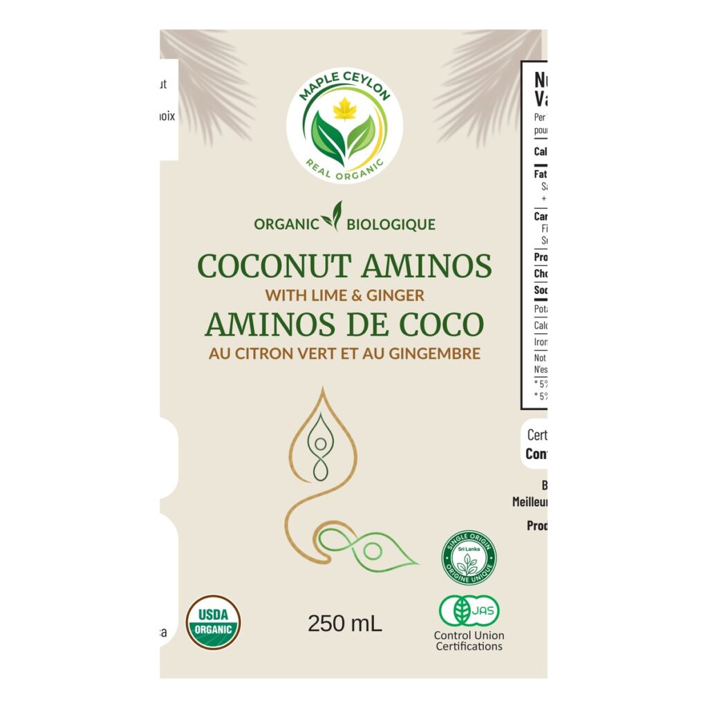 Organic Coconut Amino with Lime and Ginger