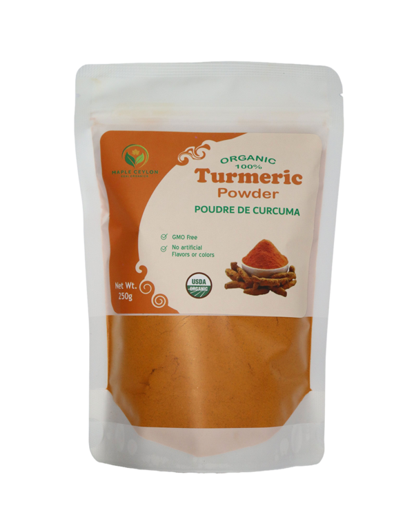 Organic Turmeric Powder, Ground Turmeric Root, Sri Lanka