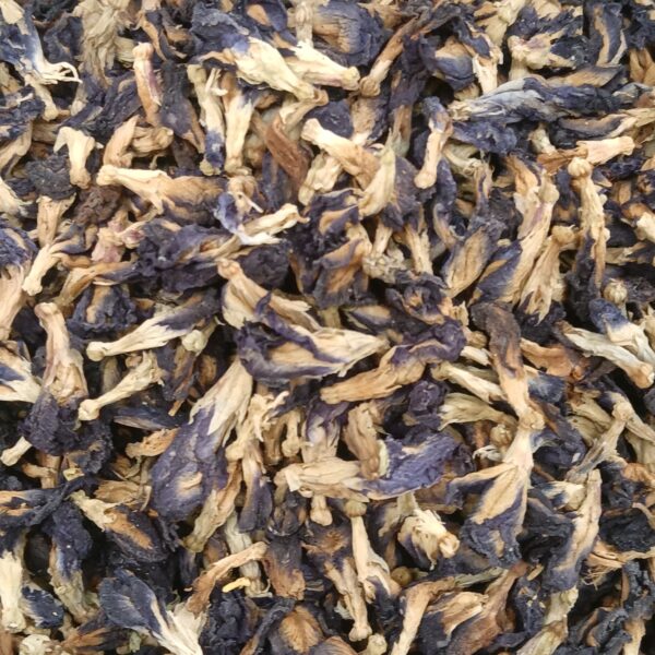 Dried Butterfly Pea Flowers (Clitoria ternatea), Whole, for Blue Tea and Natural Color, Sri Lanka