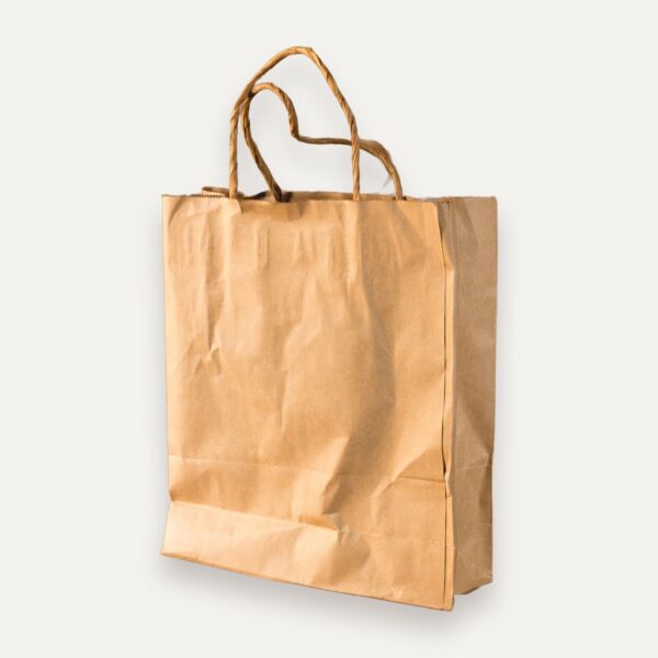 Kraft Paper Bags, Flat and SOS Grocery Bags with Handles, Custom Printed, Made in Sri Lanka